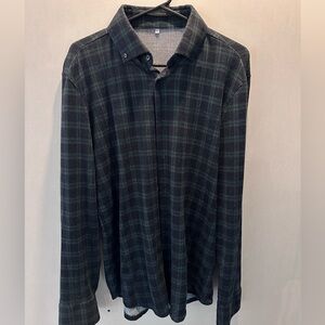 State & Liberty - Dark Green Check Flannel - Size L